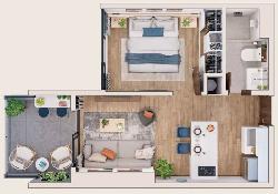 Apartamento en Venta en Zona 4 Guatemala Modelo ROMERO