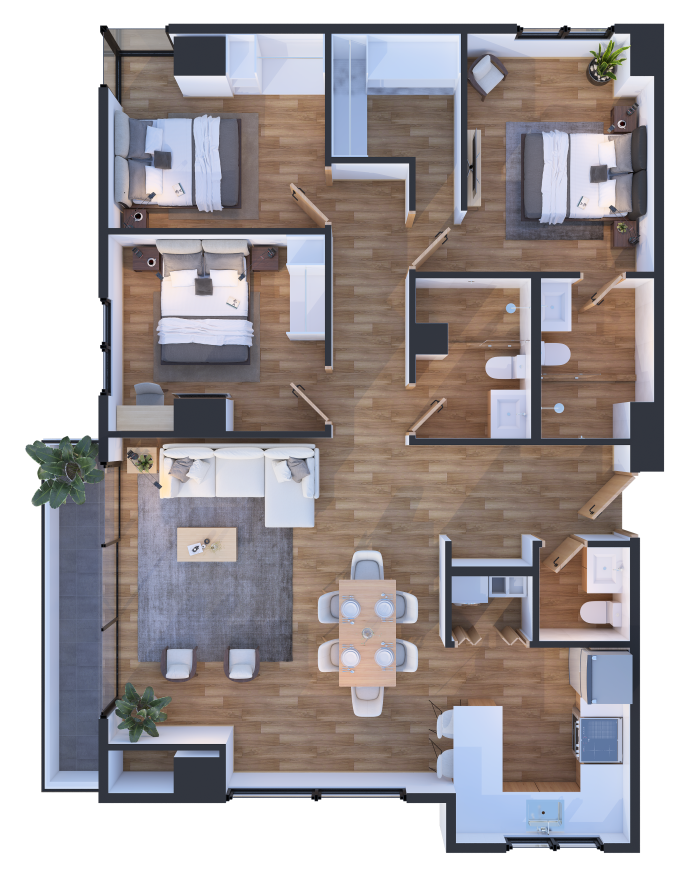 Apartamento en Planos en Venta en Zona 16, Guatemala