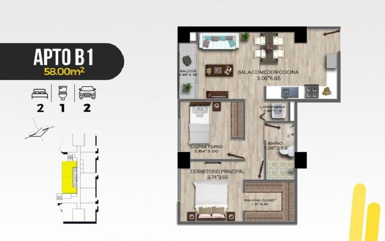 Apartamento en construcción en zona 11 EN VENTA