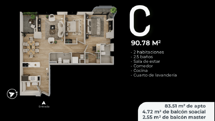 Apartamento en Venta en Zona 15 en construcción