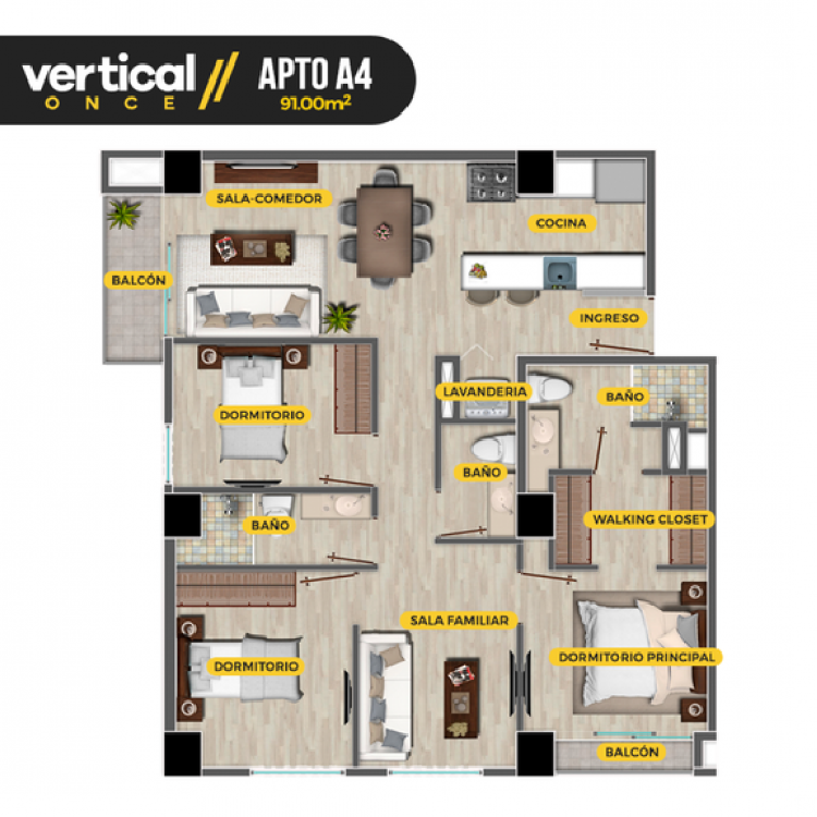 Apartamento en Construcción en Venta Zona 11