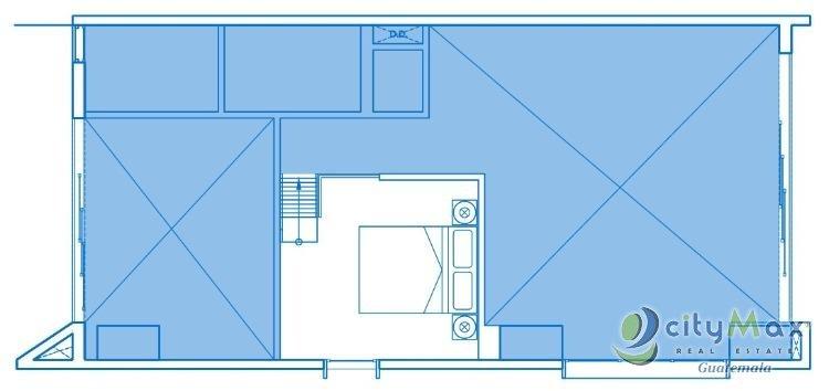 Apartamento en cuatro Grados Norte Zona 4 Tipo Loft