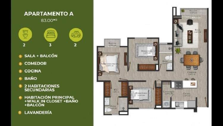 Apartamento en Venta en la Zona 16 Guatemala