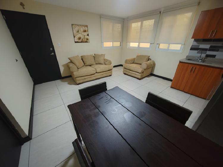 Apartamento 1 habitación amueblado en renta en zona 15