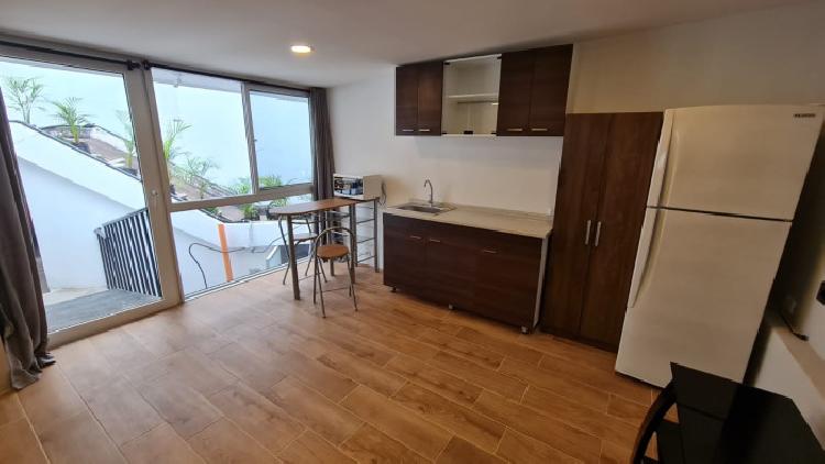 Apartamento amueblado de 1 habitación klm 10 