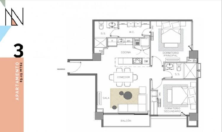 Alquiler/Renta Apartamento zona 14 NOVUS